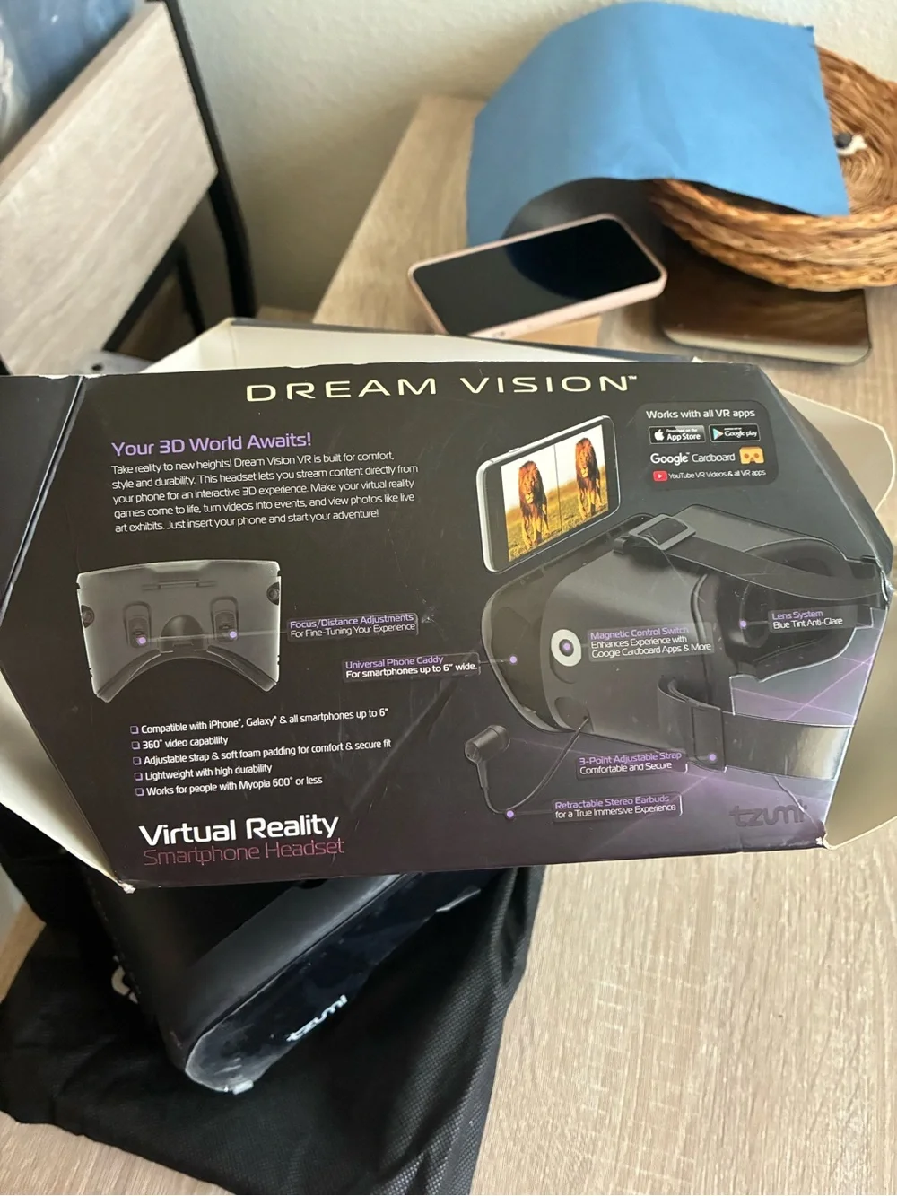 Virtual Reality Smartphone Headset - Black